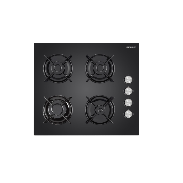 FINLUX FGH60GBL 4 Gözlü Siyah Cam Ocak