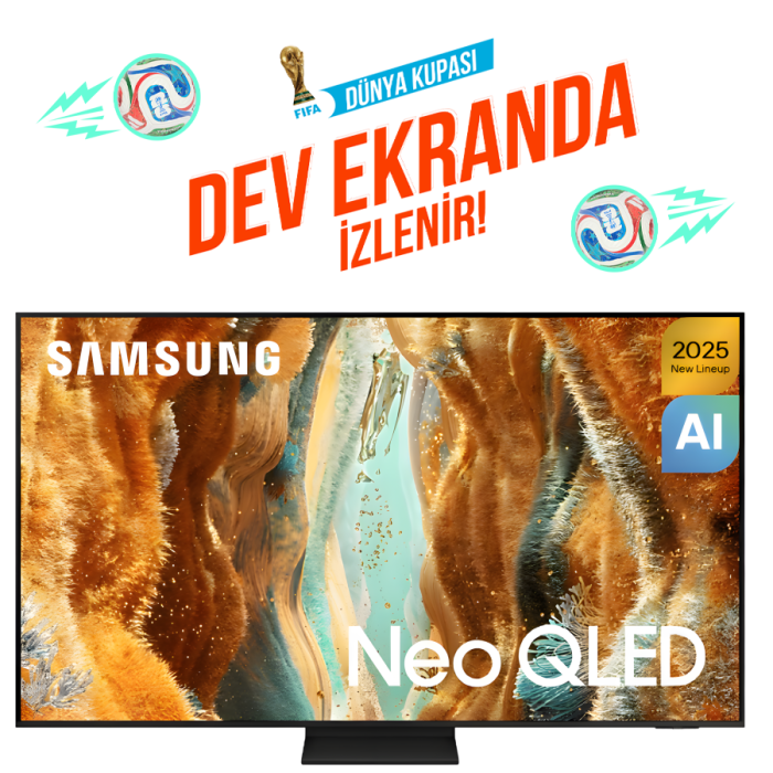 Samsung QE85QN70FAUXTK 85 inç 2025 Model 216 Ekran Uydu Alıcılı 4K UHD Neo QLED Smart Mini LED Yapay Zeka  TV