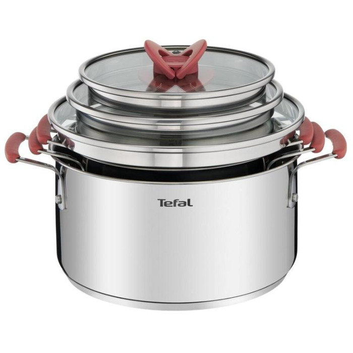 TEFAL 2100115981 6 Parça Paslanmaz Çelik Tencere Seti