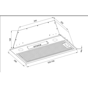 Ankastre STX-CASA52 60 CM Aspiratör